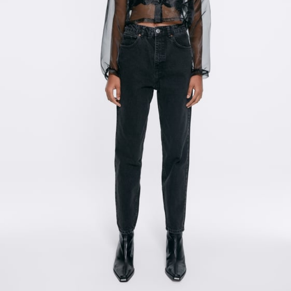 Zara Mom Fit Jeans - Black